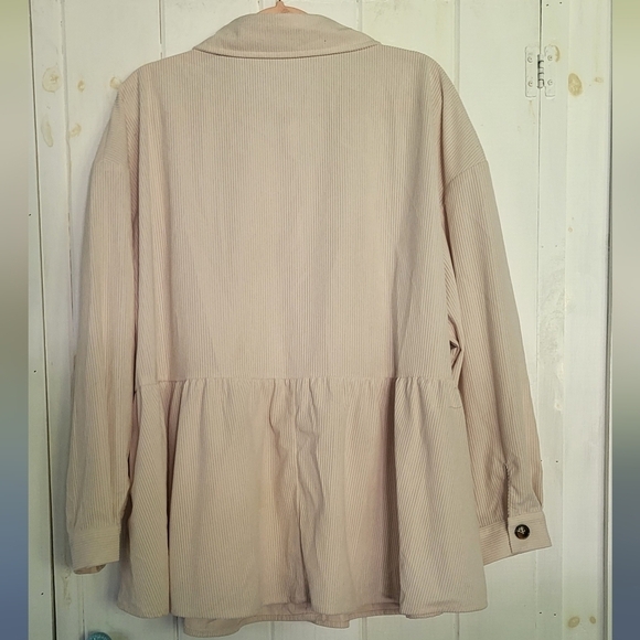 Bloomchic Corduroy Swing Babydoll Jacket Shaket - Picture 7 of 10